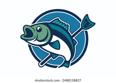 Cute Fish Vector Illustration - Cartoon, Clipart Line Art Design  Vector illustration of a cute fish in cartoon, clipart, and line art styles