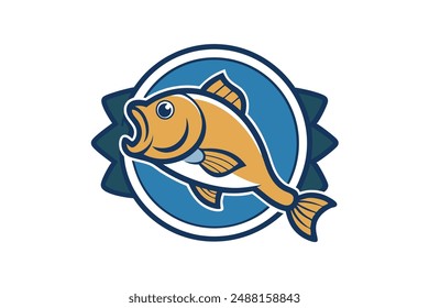 Cute Fish Vector Illustration - Cartoon, Clipart Line Art Design  Vector illustration of a cute fish in cartoon, clipart, and line art styles