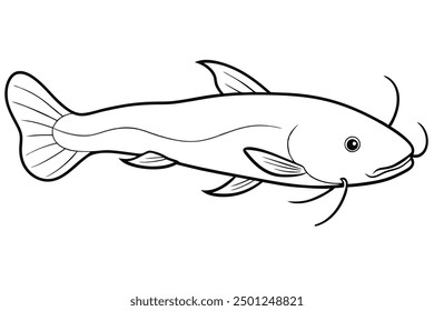 Una linda Ilustración vectorial de peces, dibujos animados, Clipart y diseño de arte en línea Ilustración de peces con encanto perfecta para diseños de temática acuática y proyectos creativos.