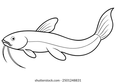 Una linda Ilustración vectorial de peces, dibujos animados, Clipart y diseño de arte en línea Ilustración de peces con encanto perfecta para diseños de temática acuática y proyectos creativos.