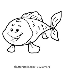 Cute Fish Vector Illustration Cute Cartoon Stock Vector (Royalty Free ...