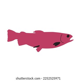 Icono de ilustración de vector de peces. Pescados tropicales, peces marinos, peces acuarios