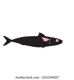 Cute fish vector illustration icons set. Tropical fish, sea fish, aquarium fish