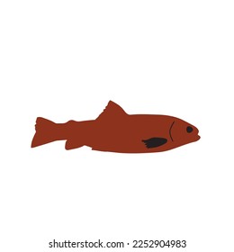 Cute fish vector illustration icons set. Tropical fish, sea fish, aquarium fish