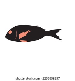 Cute fish vector illustration icons set. Tropical fish, sea fish, aquarium fish