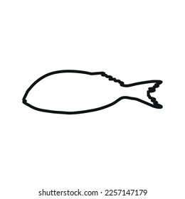 Cute fish vector illustration icons set. Tropical fish, sea fish, aquarium fish