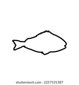 Cute fish vector illustration icons set. Tropical fish, sea fish, aquarium fish