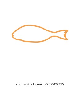 Cute fish vector illustration icons set. Tropical fish, sea fish, aquarium fish