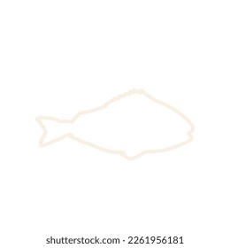 Cute fish vector illustration icons set. Tropical fish, sea fish, aquarium fish