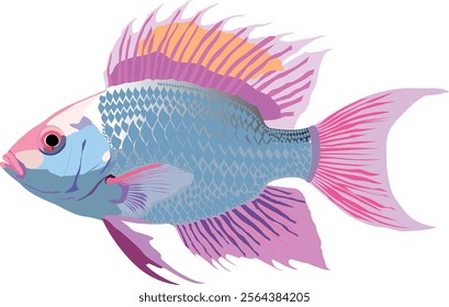 cute fish vector illustration image