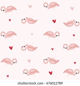 Cute flamingo pattern