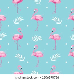 Cute flamingo pattern design.