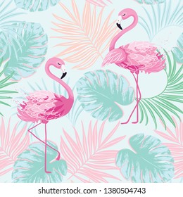 Cute flamingo pattern design