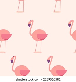 Cute flamingo pattern. flamingo illustration pattern. Flat Vector Illustration.