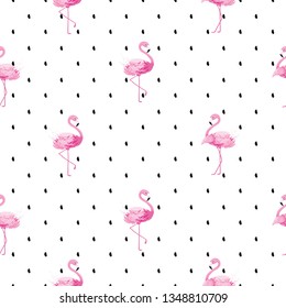 Cute flamingo pattern for kids fashion, wallpapers, paper prints.