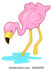 Flamingo Cuto - Vector