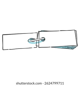 Uma ilustração flashcard bonito com um look.Perfect desenhado à mão para notas de estudo, posts de blog, conteúdo SNS, ou decorar apps.Adiciona um toque suave e amigável ao seu design.