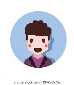 Cute flat avatar 7 - Vektor