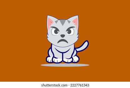  Cute Flat cartoon vector illustration.