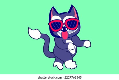  Cute Flat cartoon vector illustration.