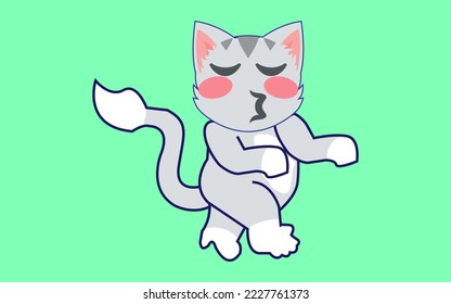  Cute Flat cartoon vector illustration.