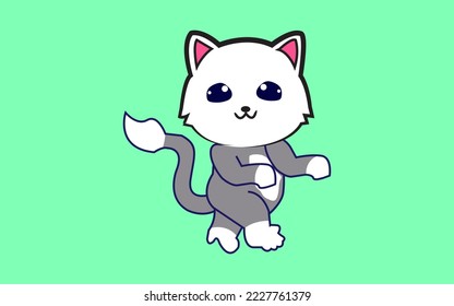  Cute Flat cartoon vector illustration.