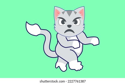  Cute Flat cartoon vector illustration.
