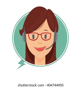 Cute Flat Customer Assistance