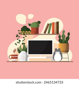 Cute flat design minimalist icon 2