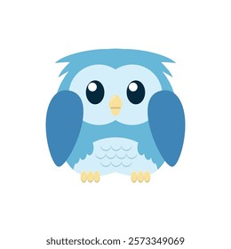 Cute flat Owl vector illustration