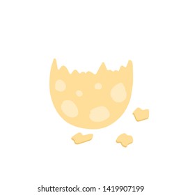 Cute flat style dinosaur eggs in the nest for dino party, baby shower, newborn party, easter.