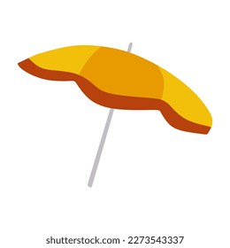 cute flat umbrella element decoration in the beach pr ocean 