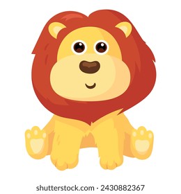 Cute flat vector illustration with African animalsand plants: giraffe,crocodile,monkey, lion,tiger,zebra,rhinoceros,elephant,hippopotamus.
