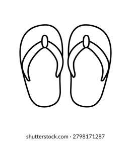 Cute Flip Flops Coloring