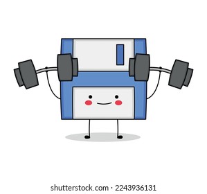 Cute-Floppy-Disc-Cartoon-Zeichentrickcharakter