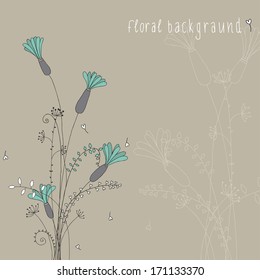 Cute floral background