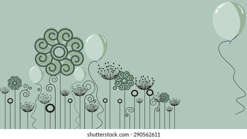 Cute floral background 
