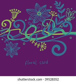 Fondo floral corto