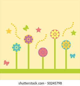 cute floral background