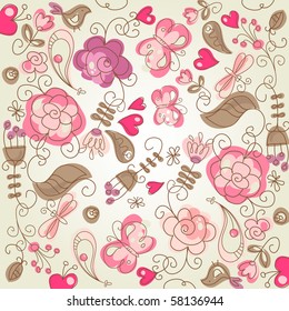 Cute floral background