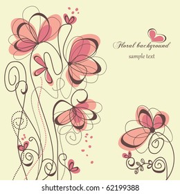 Cute floral background