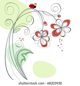 Cute floral background