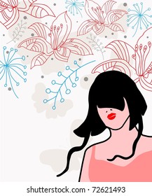 Cute floral background