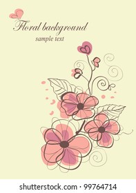 cute floral background