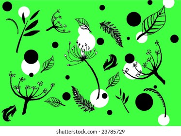 cute floral background illustration