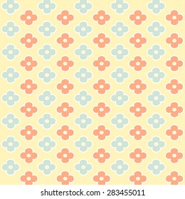 cute floral background, illustration in vector format