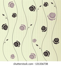 Cute floral background with roses