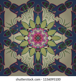 Cute floral background. Vector illustration. Seamless pattern in small flower. Beautiful fabric pattern.
