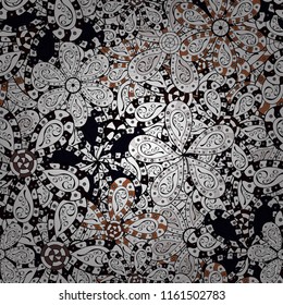 Cute floral background. Vector illustration. Seamless pattern in small flower. Beautiful fabric pattern.