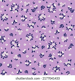 Fondo florido y cuidado. Patrón vectorial sin fisuras con flores de color. Diseño de patrones de superficie botánica vintage. Papel de fondo de escritorio
